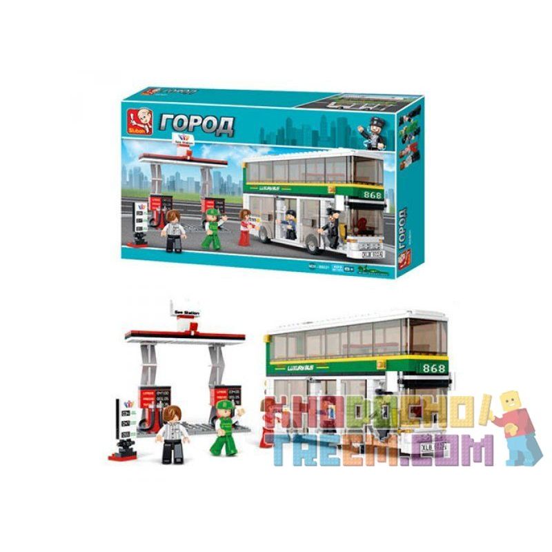 SLUBAN M38-B0331 B0331 0331 M38B0331 38-B0331 non  XE BUÝT 2 TẦNG bộ đồ chơi xếp lắp ráp ghép mô hình City Thành Phố 403 khối SLUBAN M38-B0331 B0331 0331 M38B0331 38-B0331 non  XE BUÝT 2 TẦNG bộ đồ chơi xếp lắp ráp ghép mô hình City Thành Phố 403 khối