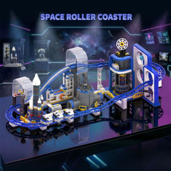 Free Tribe 36006 The Space Roller Coaster Xếp hình lắp ráp ghép mô hình Tàu lượn siêu tốc tàu con thoi Star