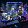 Free Tribe 36006 The Space Roller Coaster Xếp hình lắp ráp ghép mô hình Tàu lượn siêu tốc tàu con thoi Star