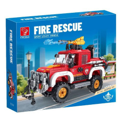 GAOMISI T1114 Xếp hình lắp ráp ghép mô hình Cứu hỏa: Xe chữa cháy địa hình