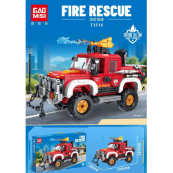 GAOMISI T1114 Xếp hình lắp ráp ghép mô hình Cứu hỏa: Xe chữa cháy địa hình