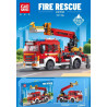 GAOMISI T1116 Xếp hình lắp ráp ghép mô hình Cứu hỏa: Xe cứu hỏa thang