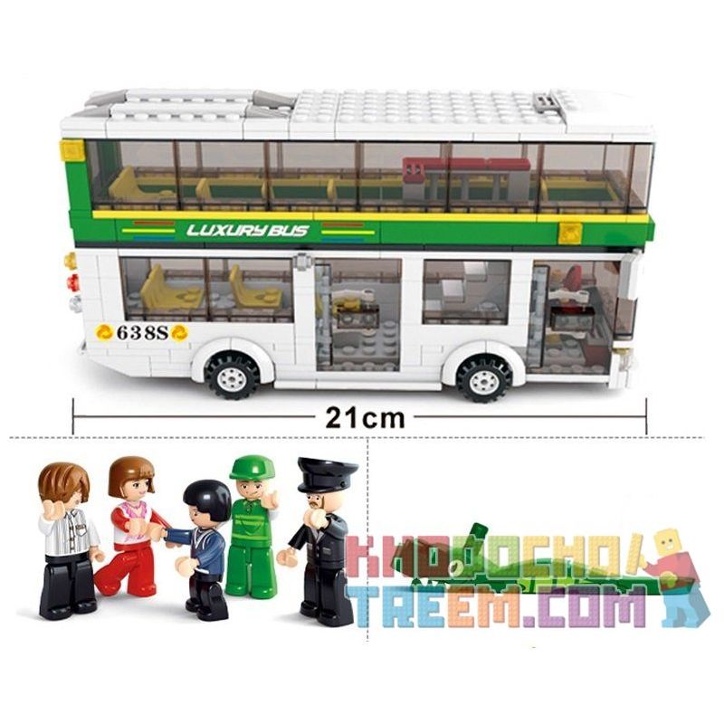 SLUBAN M38-B0331 B0331 0331 M38B0331 38-B0331 non  XE BUÝT 2 TẦNG bộ đồ chơi xếp lắp ráp ghép mô hình City Thành Phố 403 khối SLUBAN M38-B0331 B0331 0331 M38B0331 38-B0331 non  XE BUÝT 2 TẦNG bộ đồ chơi xếp lắp ráp ghép mô hình City Thành Phố 403 khối