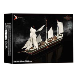 Xbert 66186 Clipper Xếp hình lắp ráp ghép mô hình Tàu buôn đại dương Clipper City Amsterdam