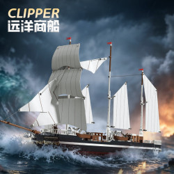Xbert 66186 Clipper Xếp hình lắp ráp ghép mô hình Tàu buôn đại dương Clipper City Amsterdam