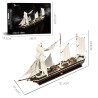 Xbert 66186 Clipper Xếp hình lắp ráp ghép mô hình Tàu buôn đại dương Clipper City Amsterdam