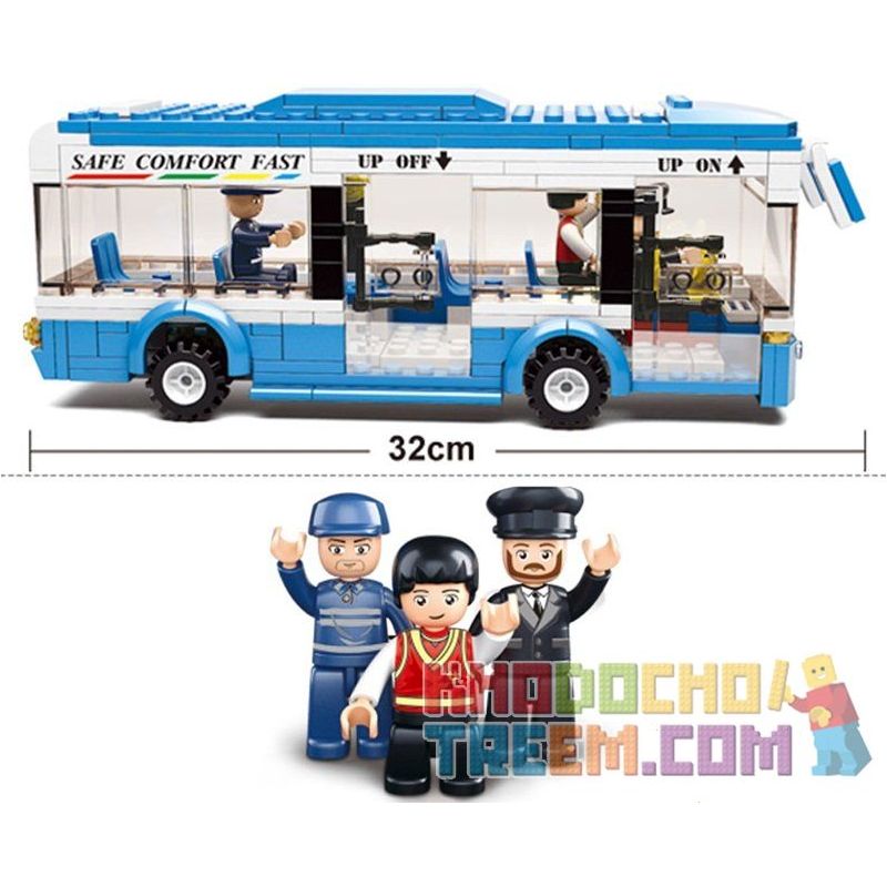 SLUBAN M38-B0330 B0330 0330 M38B0330 38-B0330 non  XE BUÝT bộ đồ chơi xếp lắp ráp ghép mô hình City Thành Phố 235 khối