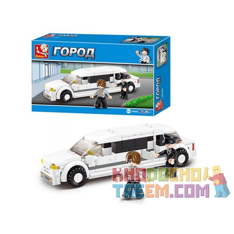 SLUBAN M38-B0323 B0323 0323 M38B0323 38-B0323 non  ÔNG VUA LÀM MẪU SẢN PHẨM XE LIMOUSINE HẠNG SANG LINCOLN bộ đồ chơi xếp lắp ráp ghép mô hình City Thành Phố 135 khối
