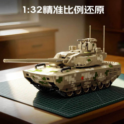 SEMBO 203270 Xếp hình lắp ráp ghép mô hình Một quốc gia hùng mạnh: Phiên bản dành cho người sưu tập xe tăng chiến đấu chủ lực ZTZ-100 1:32