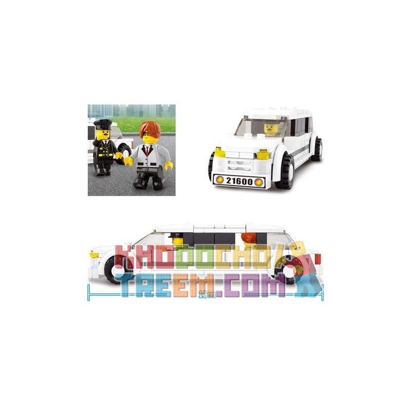 SLUBAN M38-B0323 B0323 0323 M38B0323 38-B0323 non  ÔNG VUA LÀM MẪU SẢN PHẨM XE LIMOUSINE HẠNG SANG LINCOLN bộ đồ chơi xếp lắp ráp ghép mô hình City Thành Phố 135 khối