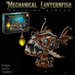 YoLeXi 33133 Mechanical Lanternfish Xếp hình lắp ráp ghép mô hình cá đèn lồng