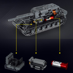 Le Yi 66112 Maus Tank Xếp hình lắp ráp ghép mô hình Xe tăng hạng nặng Maus