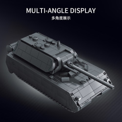 Le Yi 66112 Maus Tank Xếp hình lắp ráp ghép mô hình Xe tăng hạng nặng Maus
