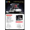 wisdom MG70 V6 Mechanical Engine Xếp hình lắp ráp ghép mô hình Động cơ Porsche 911