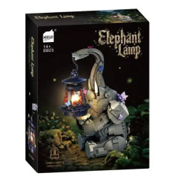 Mentojoy 8803 Elephant Lamp Xếp hình lắp ráp ghép mô hình Đèn lồng voi nhỏ