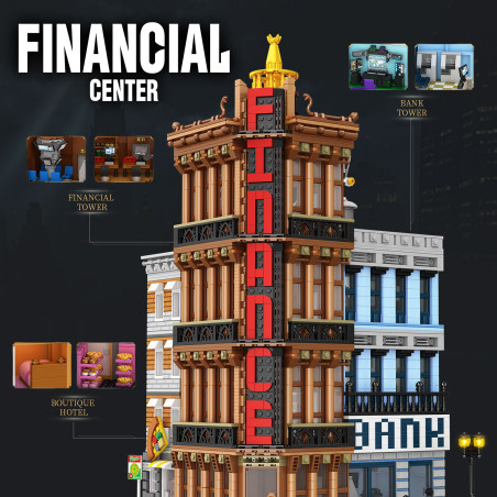 XIGA SJ1118 Financial Center Xếp hình lắp ráp ghép mô hình trung tâm tài chính