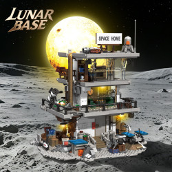 Jiqi JQ1150 Lunar Base Xếp hình lắp ráp ghép mô hình Căn cứ mặt trăng định cư không gian sâu