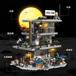 Jiqi JQ1150 Lunar Base Xếp hình lắp ráp ghép mô hình Căn cứ mặt trăng định cư không gian sâu