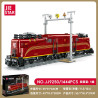 JIESTAR JJ9250 Xếp hình lắp ráp ghép mô hình Đầu máy điện màu đỏ cổ điển