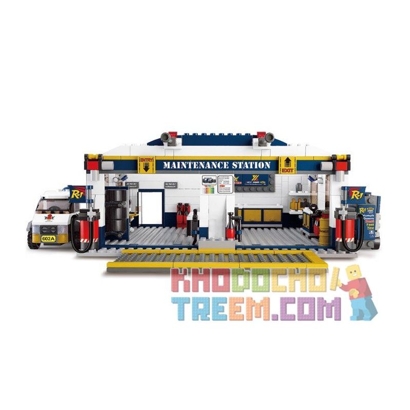 SLUBAN M38-B0356 B0356 0356 M38B0356 38-B0356 non  XE ĐUA F1 VÀ TRẠM BẢO DƯỠNG bộ đồ chơi xếp lắp ráp ghép mô hình Speed Champions Racing Cars FORMULA CAR Đua Xe Công Thức 741 khối