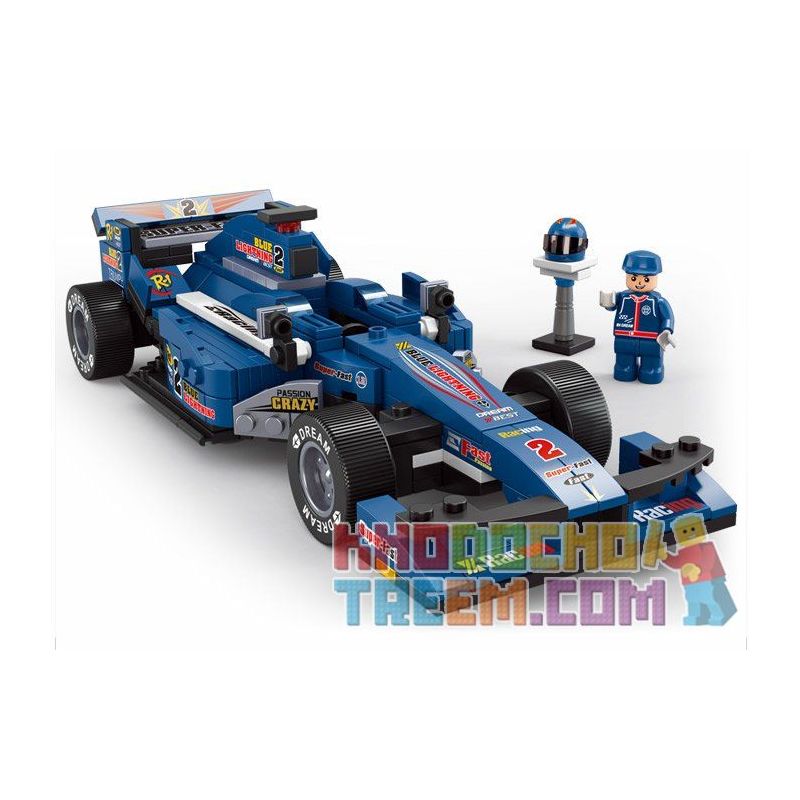 SLUBAN M38-B0356 B0356 0356 M38B0356 38-B0356 non  XE ĐUA F1 VÀ TRẠM BẢO DƯỠNG bộ đồ chơi xếp lắp ráp ghép mô hình Speed Champions Racing Cars FORMULA CAR Đua Xe Công Thức 741 khối