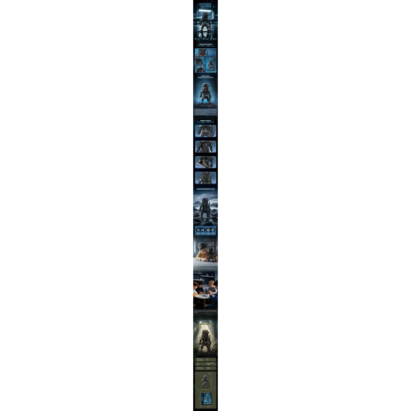 Amazing Block M922 Shadow Troops Xếp hình lắp ráp ghép mô hình Đội quân bóng tối