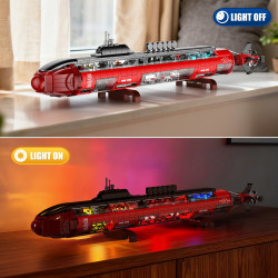 JMBricklayer 60014 Strategic Nuclear Submarine Xếp hình lắp ráp ghép mô hình tàu ngầm hạt nhân chiến lược