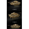 Tikka TK8004 Panzer VI Ausf.B Tiger II 124 Xếp hình lắp ráp ghép mô hình Xe tăng King Tiger B II