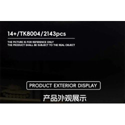 Tikka TK8004 Panzer VI Ausf.B Tiger II 124 Xếp hình lắp ráp ghép mô hình Xe tăng King Tiger B II