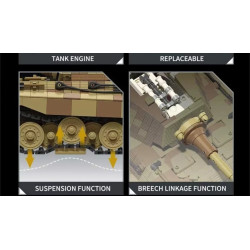 Tikka TK8004 Panzer VI Ausf.B Tiger II 124 Xếp hình lắp ráp ghép mô hình Xe tăng King Tiger B II