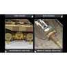 Tikka TK8004 Panzer VI Ausf.B Tiger II 124 Xếp hình lắp ráp ghép mô hình Xe tăng King Tiger B II