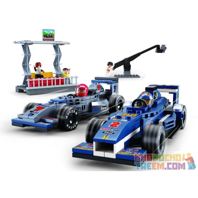 SLUBAN M38-B0355 B0355 0355 M38B0355 38-B0355 non Lego XE ĐUA F1 TRÊN ĐƯỜNG bộ đồ chơi xếp lắp ráp ghép mô hình Speed Champions Racing Cars FORMULA CAR Đua Xe Công Thức 300 khối