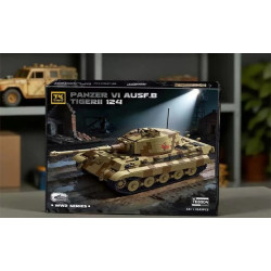 Tikka TK8004 Panzer VI Ausf.B Tiger II 124 Xếp hình lắp ráp ghép mô hình Xe tăng King Tiger B II