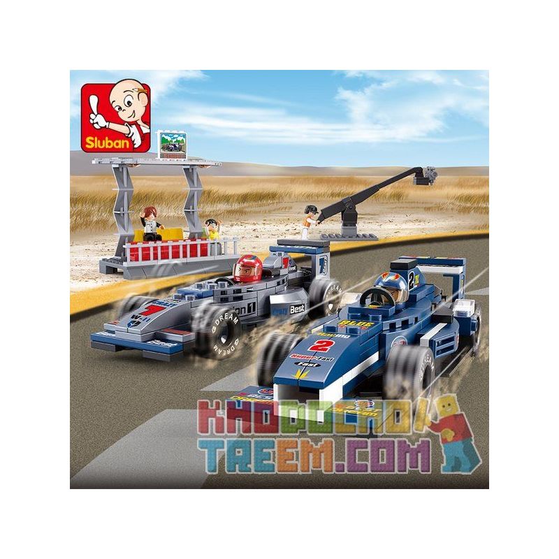 SLUBAN M38-B0355 B0355 0355 M38B0355 38-B0355 non  XE ĐUA F1 TRÊN ĐƯỜNG bộ đồ chơi xếp lắp ráp ghép mô hình Speed Champions Racing Cars FORMULA CAR Đua Xe Công Thức 300 khối