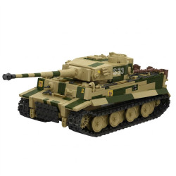 Tikka TK8003 PANZER VI TIGER S33 Xếp hình lắp ráp ghép mô hình xe tăng Fuhu