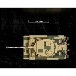 Tikka TK8003 PANZER VI TIGER S33 Xếp hình lắp ráp ghép mô hình xe tăng Fuhu