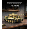 Tikka TK8003 PANZER VI TIGER S33 Xếp hình lắp ráp ghép mô hình xe tăng Fuhu