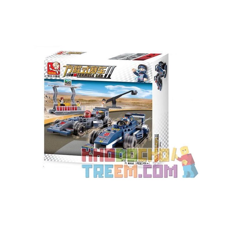 SLUBAN M38-B0355 B0355 0355 M38B0355 38-B0355 non  XE ĐUA F1 TRÊN ĐƯỜNG bộ đồ chơi xếp lắp ráp ghép mô hình Speed Champions Racing Cars FORMULA CAR Đua Xe Công Thức 300 khối