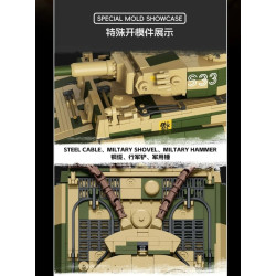 Tikka TK8003 PANZER VI TIGER S33 Xếp hình lắp ráp ghép mô hình xe tăng Fuhu