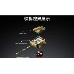 Tikka TK8002 PANZER V Xếp hình lắp ráp ghép mô hình Xe tăng Panther