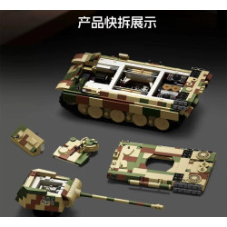 Tikka TK8002 PANZER V Xếp hình lắp ráp ghép mô hình Xe tăng Panther