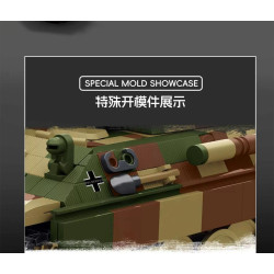Tikka TK8002 PANZER V Xếp hình lắp ráp ghép mô hình Xe tăng Panther