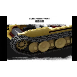 Tikka TK8002 PANZER V Xếp hình lắp ráp ghép mô hình Xe tăng Panther