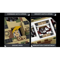 Tikka TK8002 PANZER V Xếp hình lắp ráp ghép mô hình Xe tăng Panther