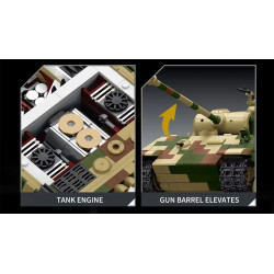 Tikka TK8002 PANZER V Xếp hình lắp ráp ghép mô hình Xe tăng Panther