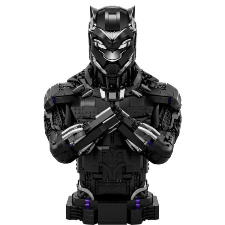 stack 16002 Black Panther Bust Xếp hình lắp ráp ghép mô hình bức tượng bán thân của con báo đen