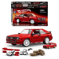 Mattel Brick Shop JLK39 Hot Wheels ’84 Audi Sport Quattro Xếp hình lắp ráp ghép mô hình Elite Hot Wheels 1984 Audi Sport 4WD 1:16