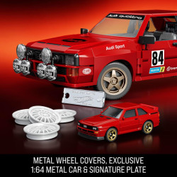 Mattel Brick Shop JLK39 Hot Wheels ’84 Audi Sport Quattro Xếp hình lắp ráp ghép mô hình Elite Hot Wheels 1984 Audi Sport 4WD 1:16