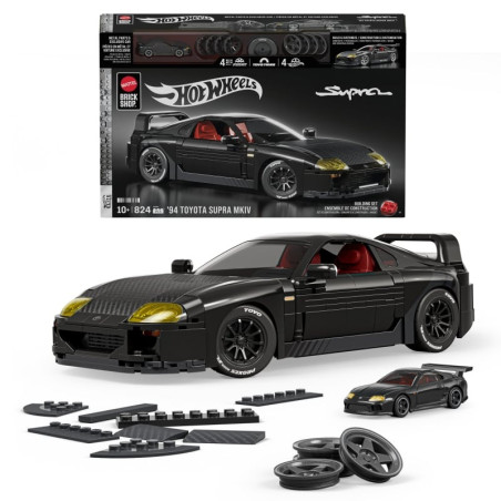 Mattel Brick Shop JKG40 Hot Wheels ’94 Toyota Supra Mkiv Xếp hình lắp ráp ghép mô hình Elite Hot Wheels 1994 Toyota Supra Mkiv 1:16