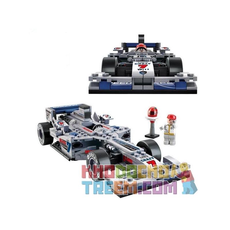 SLUBAN M38-B0352 B0352 0352 M38B0352 38-B0352 non  XE ĐUA F1 MŨI TÊN BẠC TỈ LỆ 1:24 tỷ lệ 1:24 bộ đồ chơi xếp lắp ráp ghép mô hình Speed Champions Racing Cars FORMULA CAR Đua Xe Công Thức 257 khối